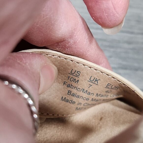 NWOT Lifestride Soft System Flex Stretch Bone Mexico Wedge Sandals - Picture 4 of 9